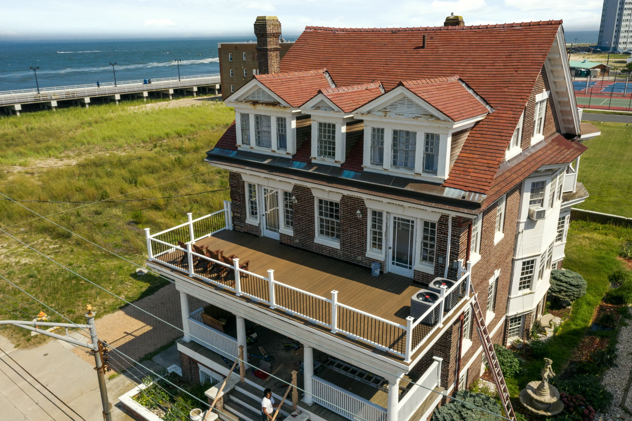 Aerial view of an oceanfront operating portfolio property in Atlantic City