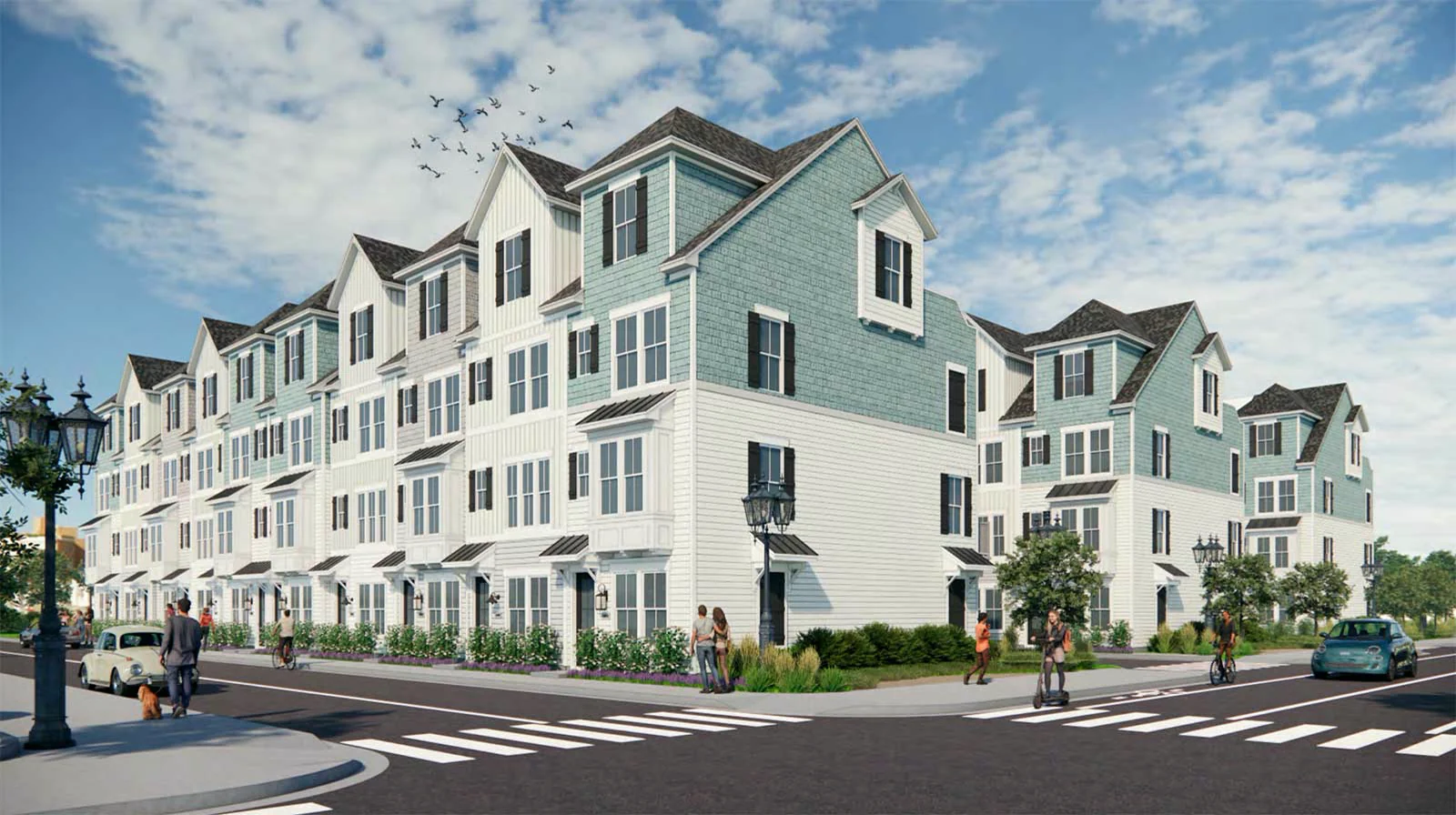 K. Hovnanian architectural rendering of the Terraces at Absecon Inlet townhouses
